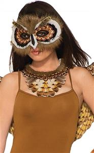 Forum Novelties Women's Non-Feathered Owl Mask, Multi, Standard 