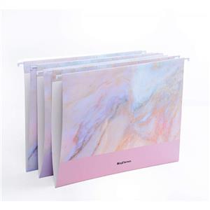 MagDurnus Hanging File Folders Letter Size 1/5-Cut Adjustable Tabs Three Exquisite Marbling Design 12 Per Box Assorted Practical Suitable for Office Home or School 