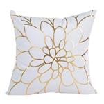 Throw Pillow Covers, E-Scenery Clearance Sale! Gold Foil Square Decorative Throw Pillow Cases Cushion Cover for Sofa Bedroom Car Home Decor, 18 x 18 Inch (A)