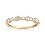 Ross-Simons 0.20 ct. t.w. Baguette Diamond Ring in 14kt Yellow Gold 