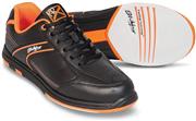 KR Strikeforce Flyer Black/Orange Men's Bowling Shoe Right Hand