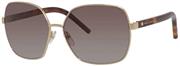 Marc Jacobs MARC65S Polarized Square Sunglasses, Gold Havana/Brown Gradient Polarized, 61 mm
