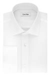 Calvin Klein Men's Dress Shirt Regular Fit Non Iron Herringbone French Cuff