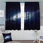SeptSonne-Home Space Decorations Window Curtain Drape Spiral Galaxy Image Space and Stars Celestial Cosmos Expanse Universe Modern Print Decorative Curtains for Living Room 52