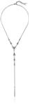 Lucky Brand Floral Lariat Y Shaped Necklace, Silver, One Size