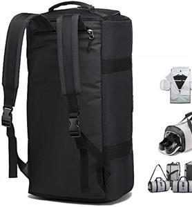 خرید و قیمت کوله پشتی OZUKO Gym Bag Backpack, 4 in 1 Carry-on Garment Bag  Large Duffel Bag Suit Travel Bag Weekend Bag Flight Bag Overnight Bag with  Shoes Compartment (Black)