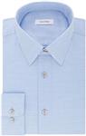 Calvin Klein Men's Dress Shirt Regular Fit Non Iron Stretch Solid