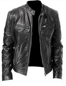 Men's Sword Cafe Racer Road Rage Classic Slim Fit Biker Vintage Motorcycle Leather Jacket