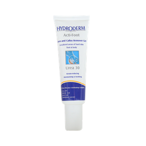 ژل مرطوب کننده قوی اکتی فوت هیدرودرم مناسب انواع پوست 30 میلی لیتر Hydrederm Acti Foot Moisturizing Gel For All Skin Types 30 ml