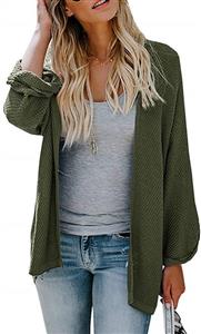 Womens Dolman Sleeve Cardigan Sweaters Oversized Open Front Knit Tops Duster Jacket