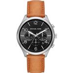 Michael Kors Men's Merrick MK8661 Brown Leather Japanese Quartz Fashion Watch