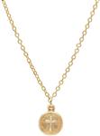 Pori Jewelers 14K Yellow Gold Small Circle Disc Pendant - 14K Diamond Cut Cable Chain Necklace -18