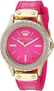 Juicy Couture Black Label Women's Swarovski Crystal Accente Strap Watch 