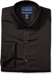 Amazon Brand - BUTTONED DOWN Men's Tailored Fit French Cuff Dress Shirt, Supima Cotton Non-Iron, Spread-Collar 