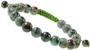 LPBeads 8mm Unisex Natural Gemstone Adjustable Bracelet with Jewelry Bag