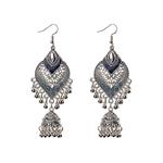 Qingchin 1 Pair Alloy Bohemia Indian Styles Earrings Cage Shape Bells Ear Rings Jewelry Gift