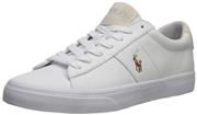 Polo Ralph Lauren Men's Sayer Sneaker, White, 8.5 D US