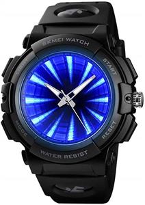 SKMEI Men's Sports Watch, Creative LED Screen Military Watches Waterproof Watches Men 