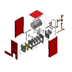 شوفاژکار پکیج زمینی آذرخش بلند as300-6 