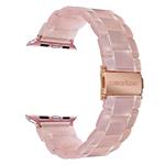 Wearlizer Compatible with Apple Watch Band 38mm 40mm Womens iWatch Lightweight Resin Wristbands Beauty Replacement Dress Cute Bracelet Sport Straps with Metal Steel Clasp Series 4 3 2 1 Edition-Pink