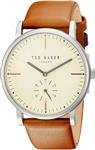 Ted Baker Men's 'Nolan' Quartz Stainless Steel and Leather Casual Watch