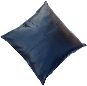 STAR LEATHER Lambskin Leather Pillow Cushion Covers Black (18 