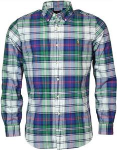 Polo Ralph Lauren Men's Plaid Long-Sleeve Oxford Woven Shirt