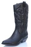 Soda Women's Red Reno Western Cowboy Pointed Toe Knee High Pull On Tabs Boots