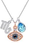 OLYSHE Necklace Zodiac Pendant 12 Constellations for Women's Jewelry/Birthday Girl Gift
