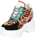 Cambridge Select Women's Retro 90s Rave Iridescent Colorblock Hidden Wedge Extra High Chunky Platform Fashion Sneaker