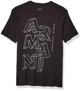 A|X Armani Exchange Men's Block Armani Logo Crew Neck T-Shirt 