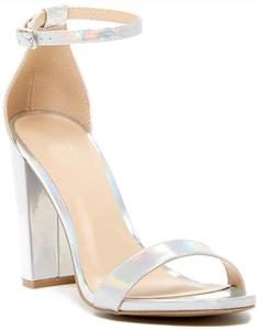 Wild Diva Women's High Chunky Block Heel Pump Dress Heeled Sandals 