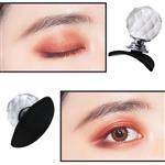 Silicone eye shadow applicator, crystal handle， fashionable and convenient lazy cosmetic tool, better display the outline of eyes.