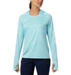 Columbia Women's Standard Tidal Tee Hoodie, Clear Blue/White Logo, Small