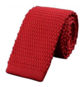 Men's Solid Color Skinny Knit Tie Vintage Smart Formal Cotton Necktie for Groom 