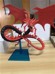 Yugioh Model Kit: Slifer The Sky Dragon Figure Model Rare Card God Figure Anime Game Model Saint Dragon-The God of Osiris