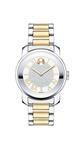 Movado Women's BOLD Luxe Two Tone Watch with Roman Index Dial, Silver/Gold (Model 3600256)