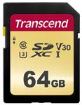 Transcend 64GB SDXC/SDHC 500S Memory Card TS64GSDC500S