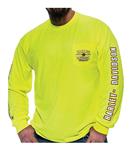 Harley-Davidson Men's Alliance Chest Pocket Long Sleeve T-Shirt, Safety Green