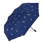 Drehome Sun Rain Umbrella UV Protection Compact, Automatic Foding Travel Portable Windproof Rainproof Parasol Black Anti-UV Coating Blue 