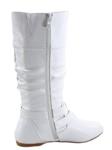 Forever Sonny-54 Women's Stylish Round Toe Buckle Zipper Slouchy Mid-Calf Riding Boots Shoes