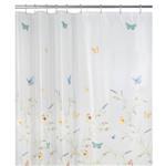 Maytex Garden Flight PEVA Shower Curtain(Butterfly), Multi