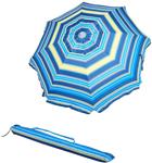 AmazonBasics Beach Sun Umbrella, Blue and Yellow Striped