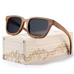 Tayope Polarized Wood Sunglasses for Men, Women Walnut Wooden Bamboo Sunglasses in Engraved Case