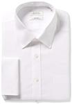 Enro Men's Classic Fit Solid Point Collar French Cuff Dress Shirt