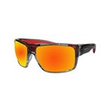 Bomber Sunglasses - Mana Bomb 2 Tn Crystal Smk Frm / Red Mirror Pc Safety Lens / Red Foam