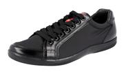 Prada Men's 4E2439 Brushed Spazzolato Leather Sneaker