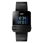 Braun Men's BN0106BKBTG Prestige Digital Digital Display Swiss Quartz Black Watch