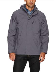 IZOD Men's Water Resistant Midweight Jacket with Polar Fleece Lining 