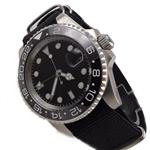 Sapphire Crytsal 40MM Black Dial Ceramic Bezel GMT Function Automatic Movement Men's Watch 